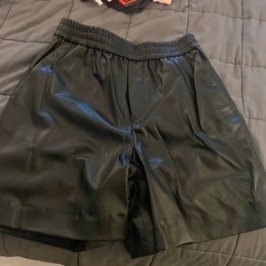 Zara leather shorts size S